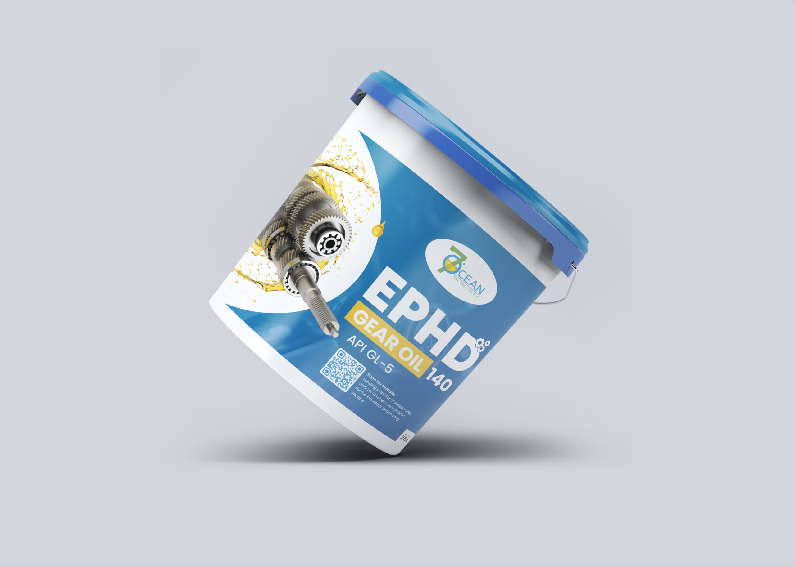 Free Plastic Paint Bucket Mockup
